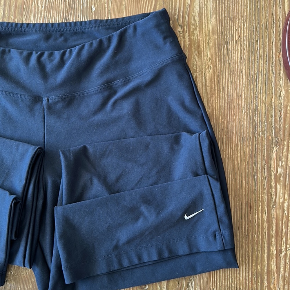 Nike navy blue Dri-Fit Work Out Pants wide leg medium - Picture 4 of 5